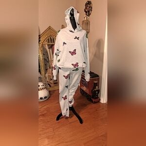 Butterfly Print  Women's Sweatsuit